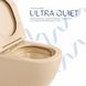 Унітаз підвісний Qtap Robin Ultra Quiet 520&times;365&times;340&nbsp;мм Beige, із сидінням Slim Duroplast/Soft-close/Quick Release