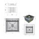 Акционный набор Lidz: мойка Handmade H4545 Decor 2,5/0,5 мм + K01G Корзина для кухонной мойки