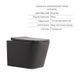 Комплект Qtap Tern Anthracite 3 в 1: унітаз підвісний Ultra Quiet + біде підвісне + раковина накладна QTTERAN49161