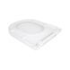 Сидіння для унітаза Qtap (Kolibri) 455&times;360&times;30 мм, White, з мікроліфтом Slim Duroplast, Quick Release QTST179W49488