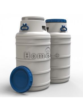 Бідон з краном 3/4" швидкоз'єм 100 л харчовий &Oslash;42,5*79 см білий 2305750497 фото