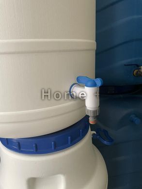 Бідон з краном 3/4" швидкоз'єм 100 л харчовий &Oslash;42,5*79 см білий 2305750497 фото