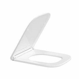 Сидіння для унітазу Qtap (Gemini 490) 428x344x37,5 мм, White, з мікроліфтом, Slim Duroplast, Quick Release QTSC179W49385 SD00055509 фото