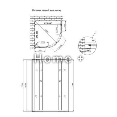 Душевая кабина Lidz Latwa SC90x90.SAT.MID.GR, стекло тонированное 4 мм без поддона SD00047614 фото
