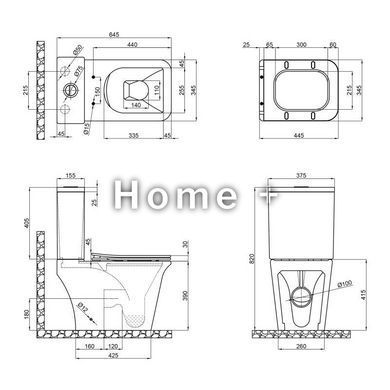 Чаша унитаза Qtap Kalao QT08221213AW1 SD00050599 фото