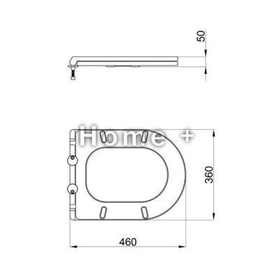 Сидіння для унітаза Qtap (Robin, Scorpio) з мікроліфтом Slim QT99HY2049W SD00046077 фото