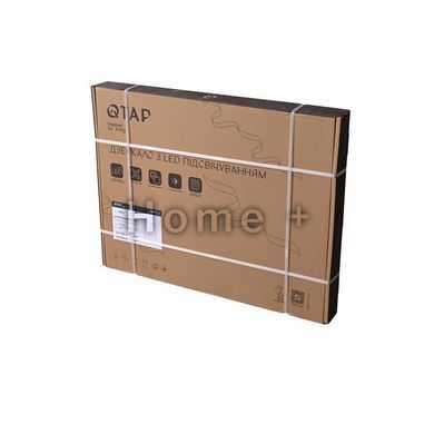 Дзеркало Qtap Mideya (MI2) 600х800 з годинником, з LED-підсвіткою Touch, з антизапотіванням, димером, регумр. яскравості QTMID6008 SD00055391 фото