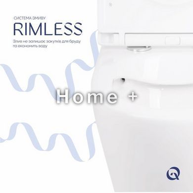 Унітаз підвісний Qtap Robin New безобідковий із сидінням Soft-close QT1333046ENRW SD00033009 фото