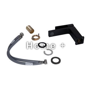 Змішувач для раковини Qtap Gemini QTGEM270BLM45674 Black Matt SD00051798 фото