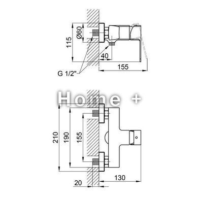 Смеситель для душа Qtap Lipno 4023101CB SD00042260 фото