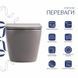 Унітаз підвісний Qtap Robin Ultra Quiet 520&times;365&times;340&nbsp;мм, Stone grey, із сидінням Slim Duroplast/Soft-close/Quick Release