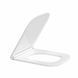 Сидіння для унітазу Qtap (Gemini 490) 428x344x37,5 мм, White, з мікроліфтом, Slim Duroplast, Quick Release QTSC179W49385
