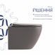 Унітаз підвісний Qtap Robin Ultra Quiet 520&times;365&times;340&nbsp;мм, Stone grey, із сидінням Slim Duroplast/Soft-close/Quick Release