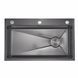 Lidz Handmade H7545B Мойка для кухни интегрированная Decor Black PVD Honeycomb 3,0/1,0 мм LDH7545BDECPVD48373