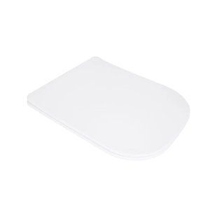 Сидіння для унітаза Qtap (Stok, Aquarius 630) 420x336x22 мм, White, з мікроліфтом, Slim Duroplast, Quick Release QTSC179W49263 SD00055387 фото