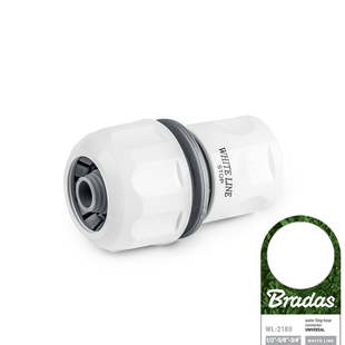 WHITE LINE Конектор для шланга STOP, швидкий роз'єм + УНІВЕРСАЛЬНИЙ 1/2", 5/8", 3/4, WL-2180 1354281152 фото