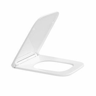 Сидіння для унітазу Qtap (Gemini 520) 448x357x38,5 мм, White, з мікроліфтом, Slim Duroplast, Quick Release QTSC179W49386 SD00055510 фото