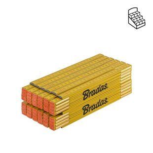 Линейка раскладная, дерево, 2м, пружина, желтый, DIY-MFW21YL/12BOX DIY-MFW21YL/12BOX фото