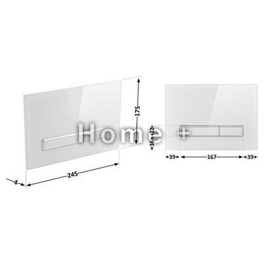 Панель змиву для унітаза Qtap Nest QT0111V1105GW SD00038767 фото