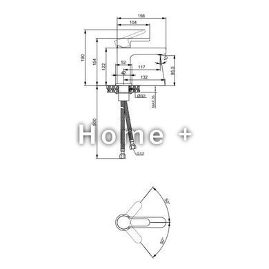 Смеситель латунный для раковины Lidz Astra 001F (k35) LDAST001FCRM48085 Chrome SD00054209 фото
