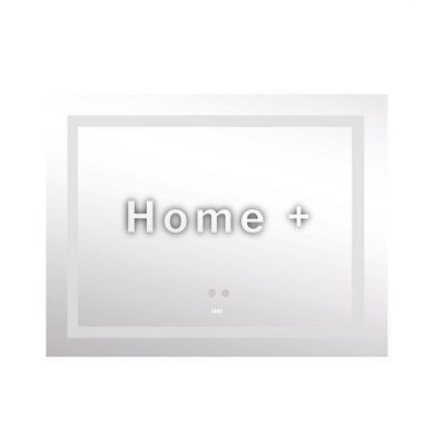 Зеркало Lidz Kubis 1000х800 с LED-подсветкой Touch, с антизапотеванием, с диммером, рег. яркости SD00052335 фото
