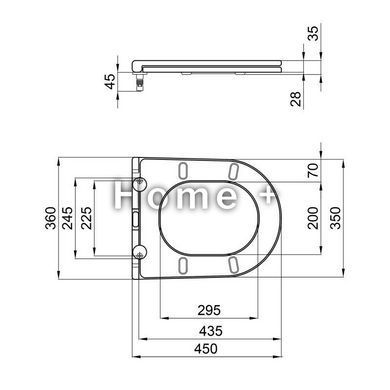 Сидіння для унітаза Qtap (Robin, Scorpio) з мікроліфтом Slim QT99HXU09W SD00046080 фото