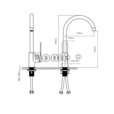 Смеситель для кухни Qtap Slavonice 9042103UB SD00047480 фото