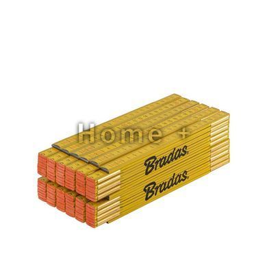 Линейка раскладная, дерево, 2м, пружина, желтый, DIY-MFW21YL/12BOX DIY-MFW21YL/12BOX фото