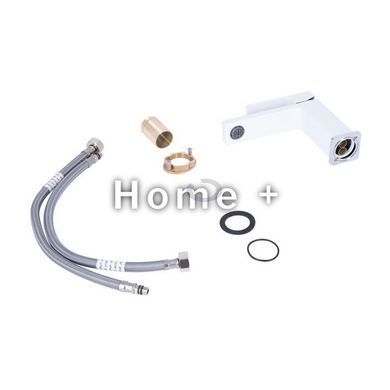 Змішувач для раковини Qtap Gemini QTGEM270CRW45675 Chrome/White SD00051799 фото