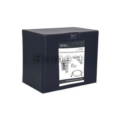 Комплект для душу Qtap Namesti Chrome: Змішувач для душу QTNAM6025102NC + Шланг QTHADPVC120C + Лійка SD00053674 фото
