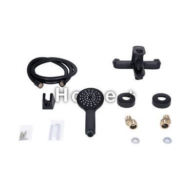 Смеситель для ванны Lidz Latwa 006 (c душевым гарнитуром) (k35) LDLAT006BLA45419 Black SD00051543 фото
