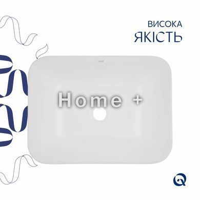 Комплект Qtap Scorpio: Раковина врізна прямокутна 500х380х145 мм White + Донний клапан PU02 SD00053414 фото