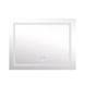 Зеркало Lidz Kubis 1000х800 с LED-подсветкой Touch, с антизапотеванием, с диммером, рег. яркости