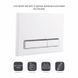 Панель змиву для унітаза Qtap Nest QT0111V1105GW