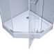 Душевая кабина Lidz Dozorca SC90x90.CRM.LOW.TR, стекло прозрачное 6 мм