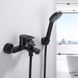 Смеситель для ванны Lidz Latwa 006 (c душевым гарнитуром) (k35) LDLAT006BLA45419 Black
