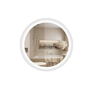 Дзеркало Qtap Taurus R600 з LED-підсвіткою Touch, з антизапотіванням, з димером, рев. темп. кольору (3000-6500K) SD00052314 фото