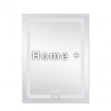 Дзеркало Lidz Kubis 600х800 з LED-підсвіткою Touch, з антизапотіванням, з диммером, регіт. яскравості LD78LF9376080 SD00052336 фото