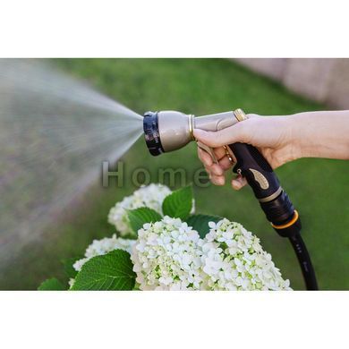Пістолет для поливу 8-функціональний металевий , BLACK LINE, AQUA LUX SOFT, ECO-506M Польща ECO-506M фото