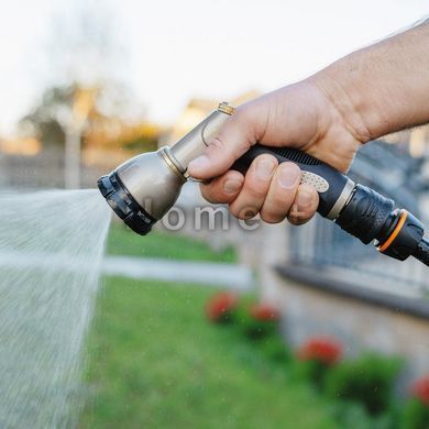 Пістолет для поливу 8-функціональний металевий , BLACK LINE, AQUA LUX SOFT, ECO-506M Польща ECO-506M фото