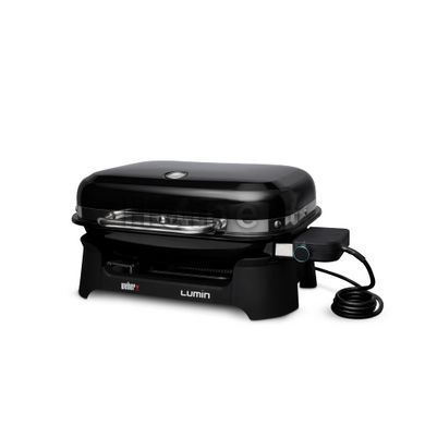 Гриль электрический Weber Lumin Compact с подставкой, черный 91010879 фото