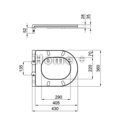 Сидіння для унітаза Qtap (Robin, Aries) з мікроліфтом Slim QT99HXU13W SD00046081 фото