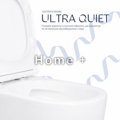 Унітаз підлоговий Qtap Evia Ultra Quiet 630&times;350&times;795 мм із сидінням Soft-close, White QTEVI27W49258 SD00055382 фото