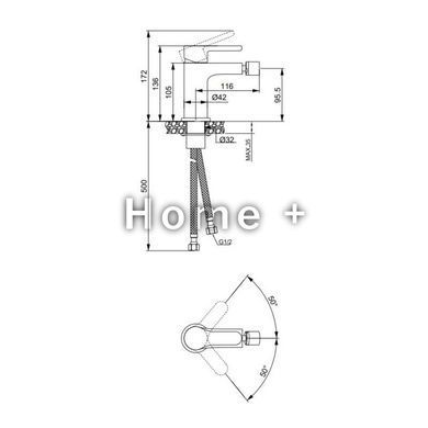 Смеситель латунный для биде Lidz Astra 001AF (k35) LDAST001AFCRM48089 Chrome SD00054213 фото