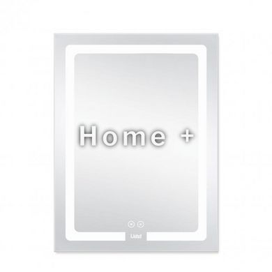 Дзеркало Lidz Kubis 600х800 з LED-підсвіткою Touch, з антизапотіванням, з диммером, регіт. яскравості LD78LF9376080 SD00052336 фото