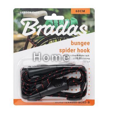 Еластична гума для велосипедного багажника BUNGEE SPIDER HOOK чорна, 60 см, BCH2-12X4060-BCRD-B BCH2-12X4060-BCRD-B фото