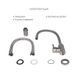 Акційний набір Lidz: мийка H6050 інтегрована Brushed Steel 3,0/1,0 мм + Змішувач Aria для кухні з гнучким виливом (k35) Grey