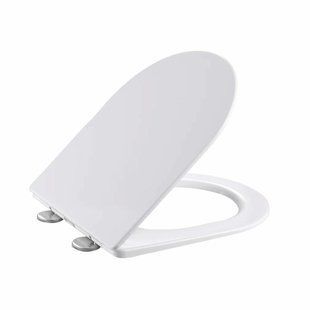 Сидіння для унітазу Qtap (Taurus 520) 455x365x38 мм, White, з мікроліфтом, Slim Duroplast, Quick Release QTSC179W49384 SD00055508 фото