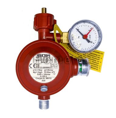 Регулятор тиску газу GOK EN61-DS 1,5кг/год 29 мбар KLFxG1/4LH-KN ТАЕ UEDS