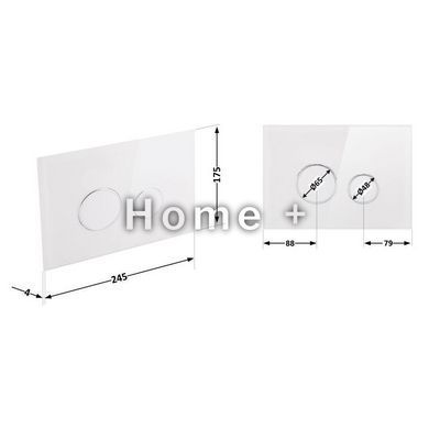 Панель смыва для унитаза Qtap Nest QT0111V1164GW SD00038771 фото